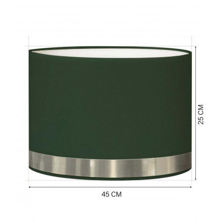 Stehleuchtenschirm Jonc grün und Aluminium