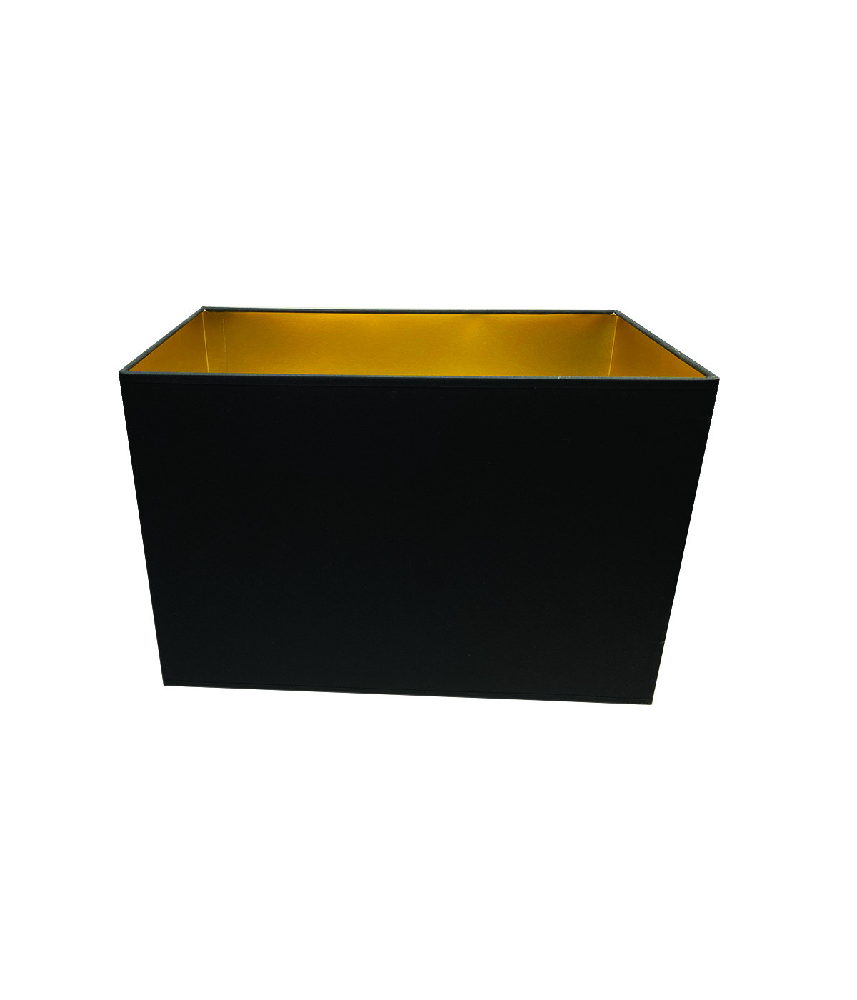 Black & Gold rectangle lampshade