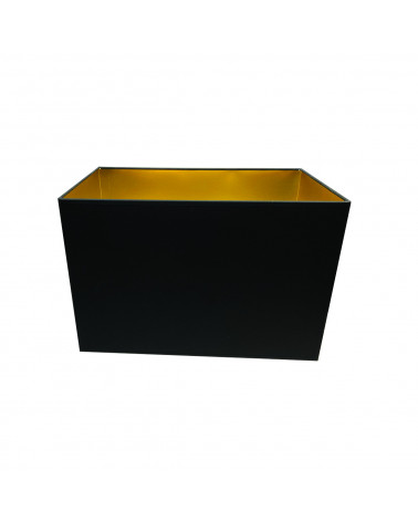 Black & Gold rectangle lampshade