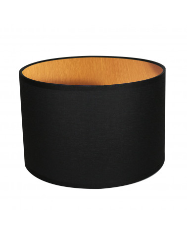 Black & Copper Round Lampshade