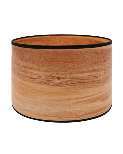 Pantalla de lámpara de pie efecto madera de cerezo