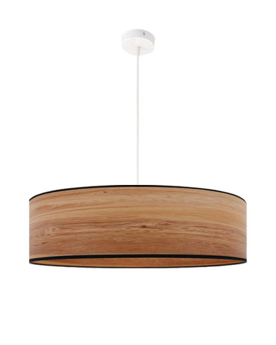 Lámpara de suspensión estampada efecto madera de cerezo