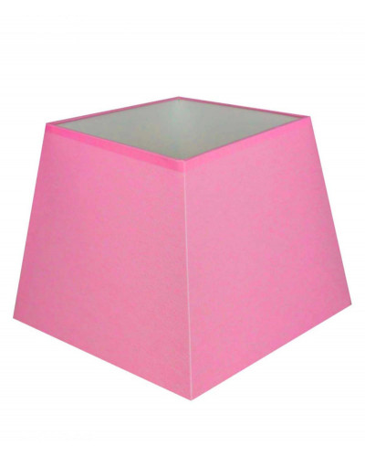 Paralume a piramide quadrata rosa