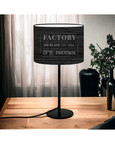 Nachttischlampe Factory Grau