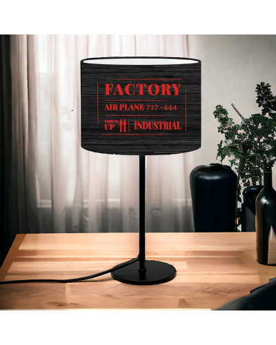 Nachttischlampe Factory Rot