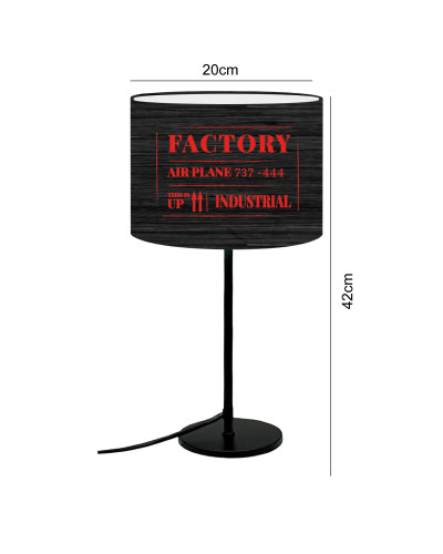 Bedside Lamp Factory Red