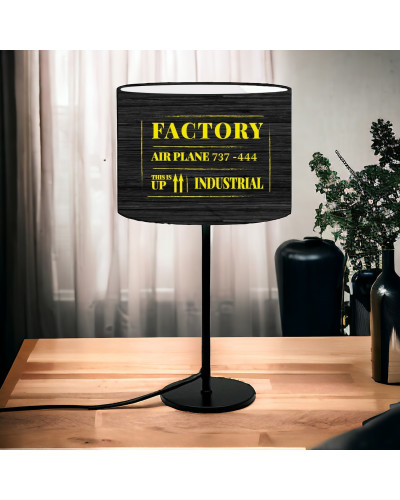 Nachttischlampe Factory Gelb