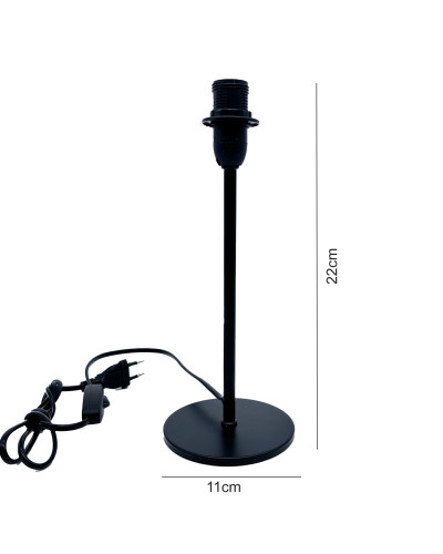 Black Lamp Stand H:22cm