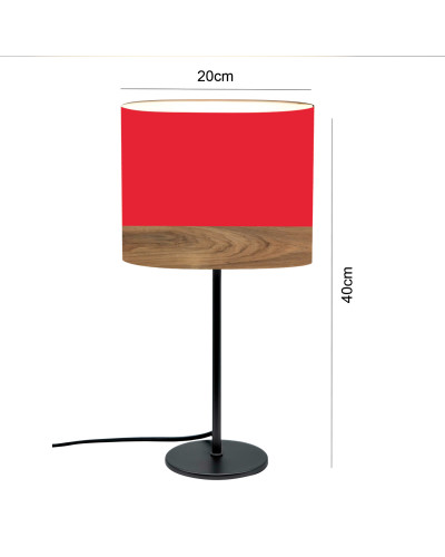 Lámpara de mesa Boobby Rojo