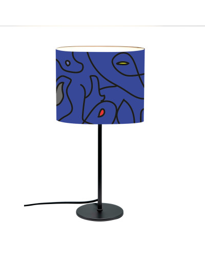 Blue Abstract Table Lamp