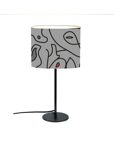 Abstract Table Lamp Grey