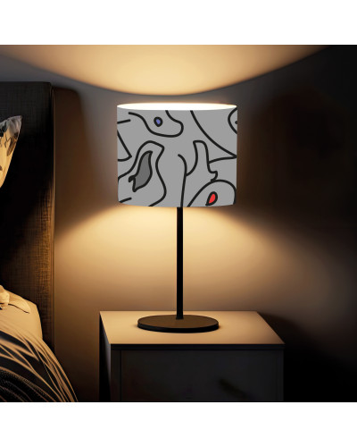 Abstract Table Lamp Grey