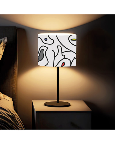 Abstract White Table Lamp