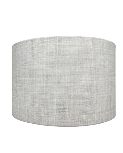 Linen-effect bedside lampshade Off-white