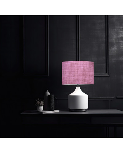 Pink bedside lampshade