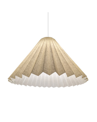 Philly Beige Pleated Hanging Lamp