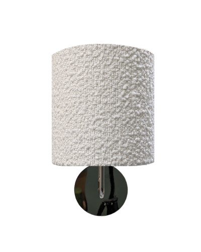 White Bouclette wall lamp