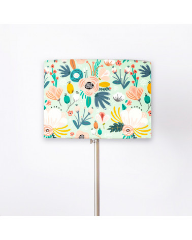 Pastel Green Floral Lampshade