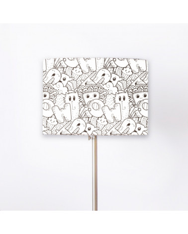 Party doodle floor lamp shade