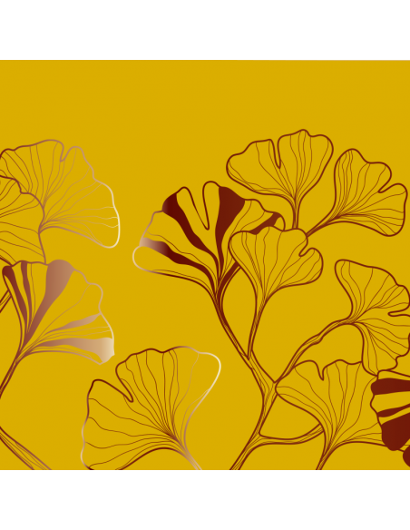 Mustard Yellow Iris Lampshade