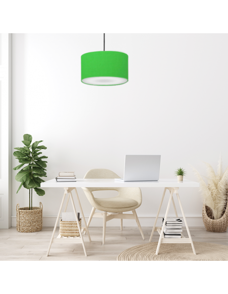 Electric Green Round Lampshade