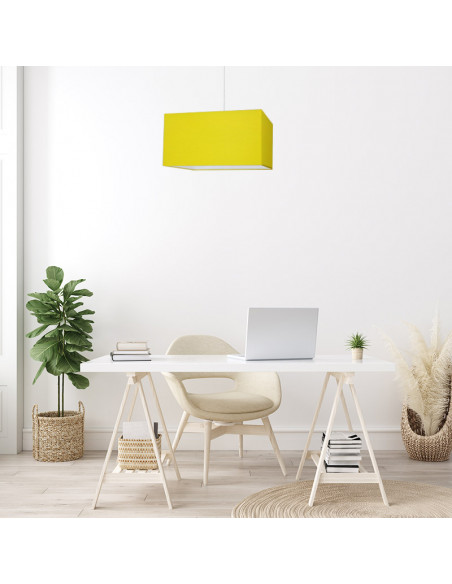 Yellow rectangle lampshade