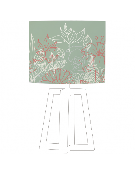 Lampenschirm Bouquet Olivgrün