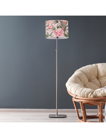 Schirm Stehlampe Flamand Rose Poudré