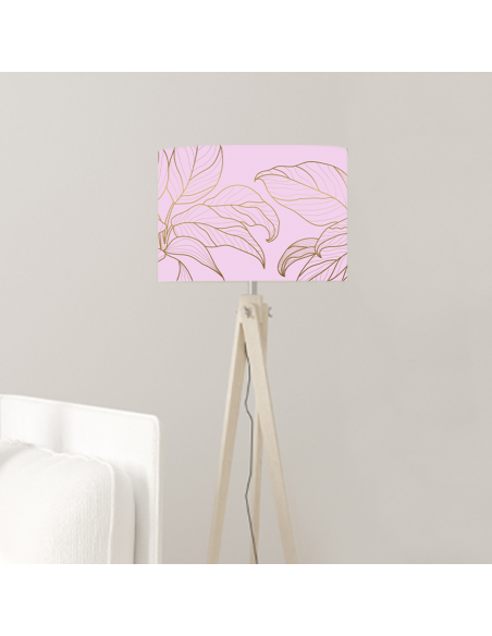 Lampenschirm Stehleuchte Blatt säuerlich rosa