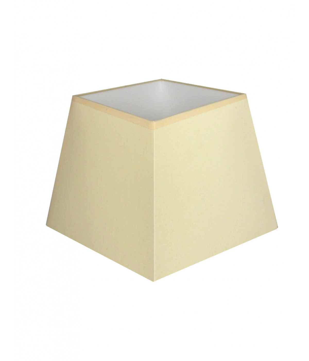 Beige square pyramidal lampshade