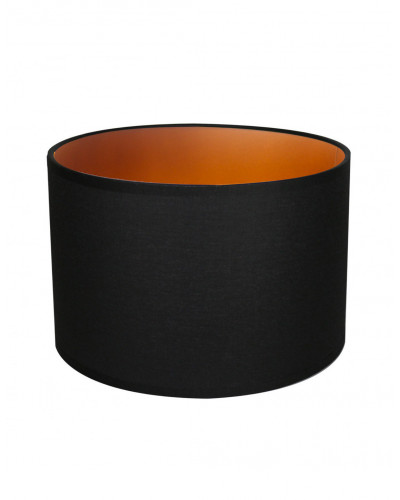 Black & Copper Round Lampshade