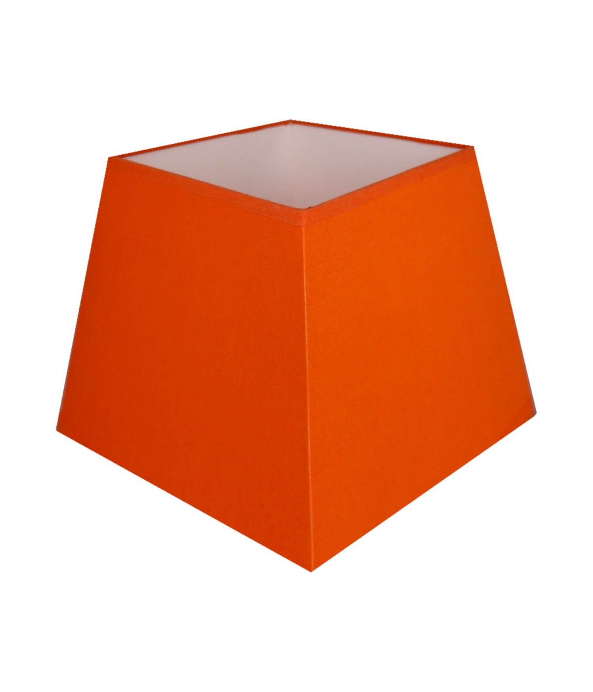 Orange pyramidal square lampshade