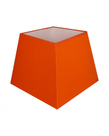 Abat-jour carré pyramidal Orange