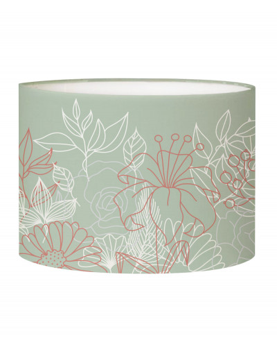 Olive Green Bouquet Lampshade