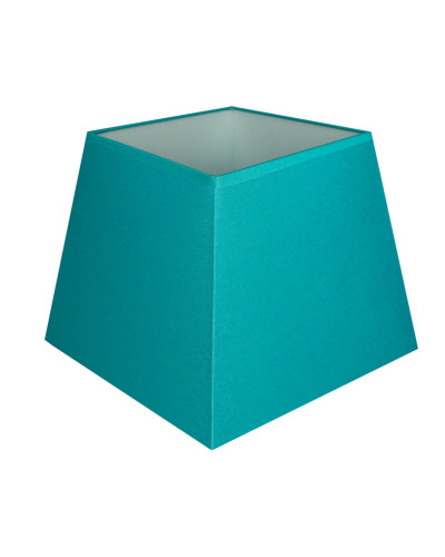 Turquoise blue pyramidal square lampshade