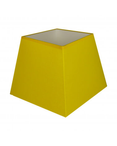 Yellow pyramidal square lampshade