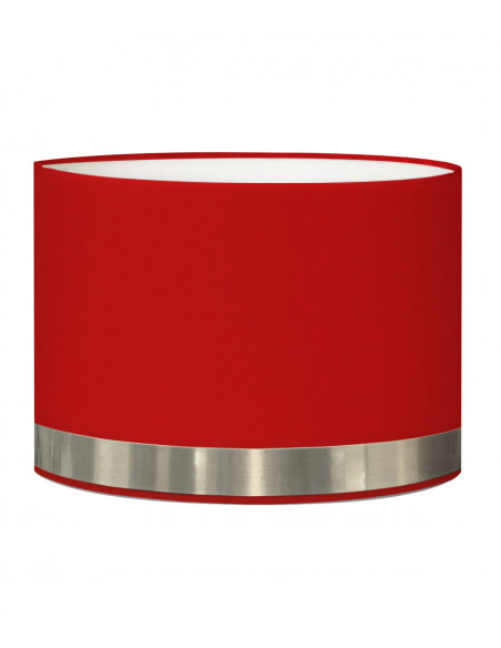 Pantalla de lámpara de pie roja y aluminio Jonc