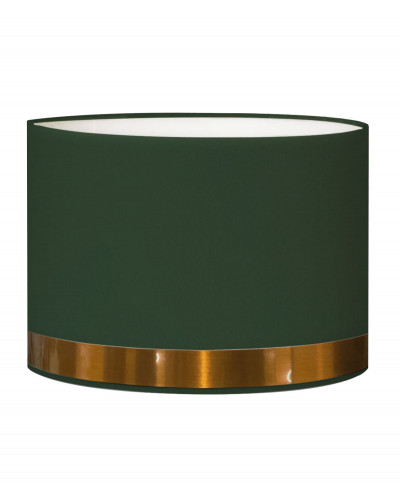 Lampenschirm für Nachttisch rund grün jonc Kupfer