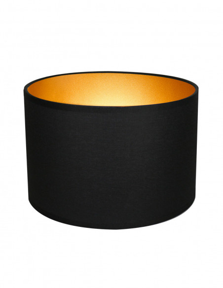 Black and gold bedside lampshade